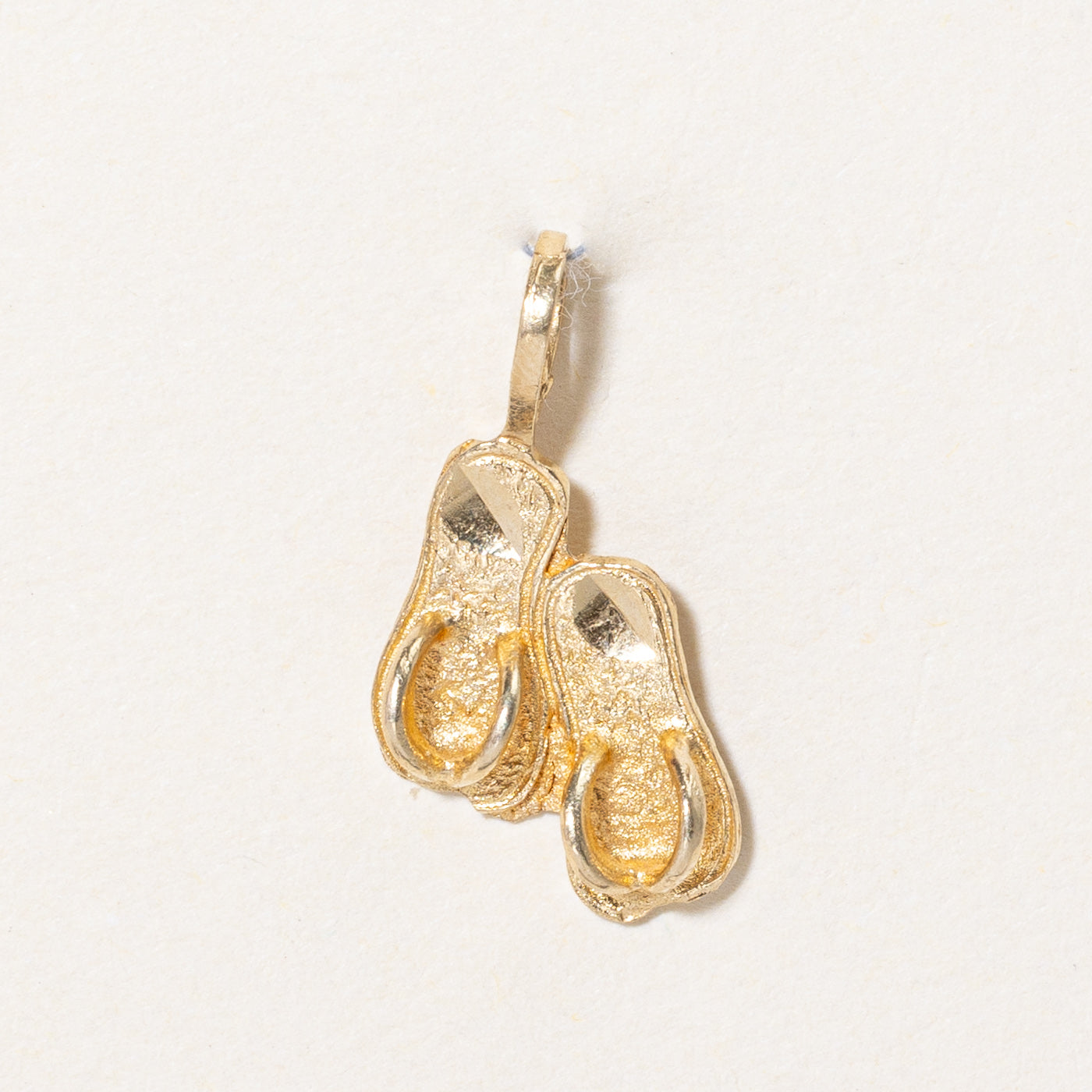 14k Yellow Gold Flip Flop Charm