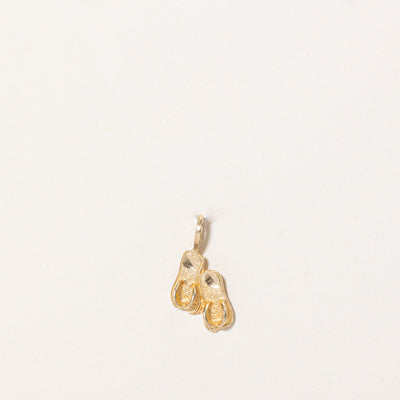 14k Yellow Gold Flip Flop Charm