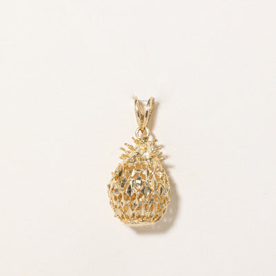 14k Yellow Gold Pineapple Charm