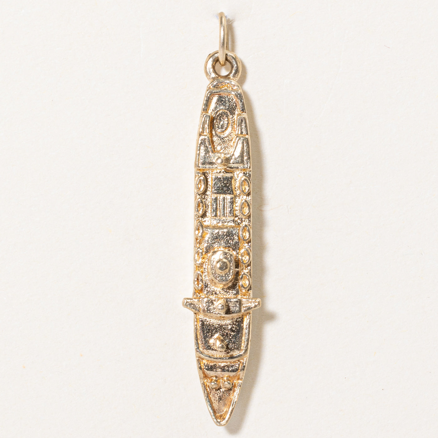 9k Yellow Gold Ship Charm