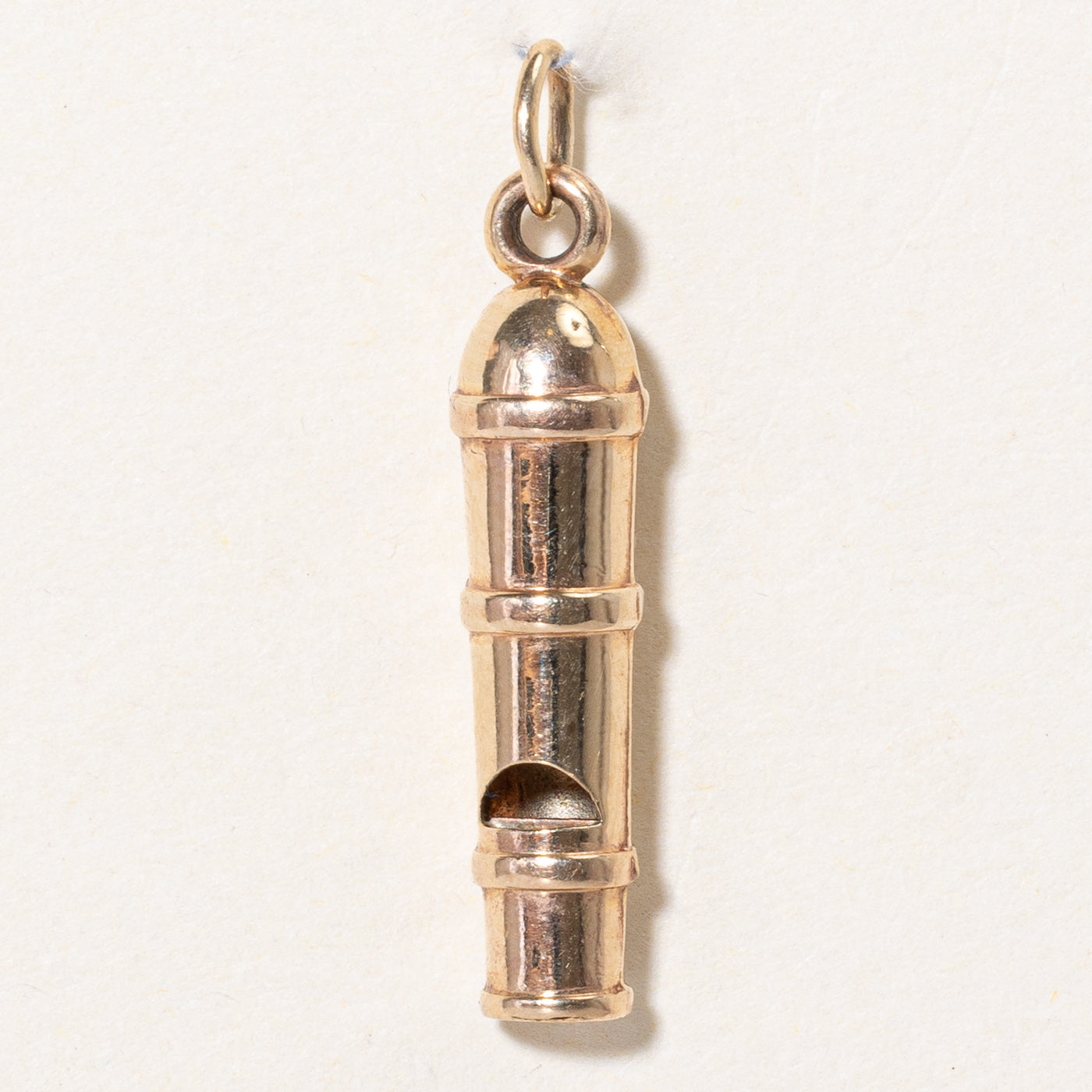 10k Yellow Gold Whistle Charm