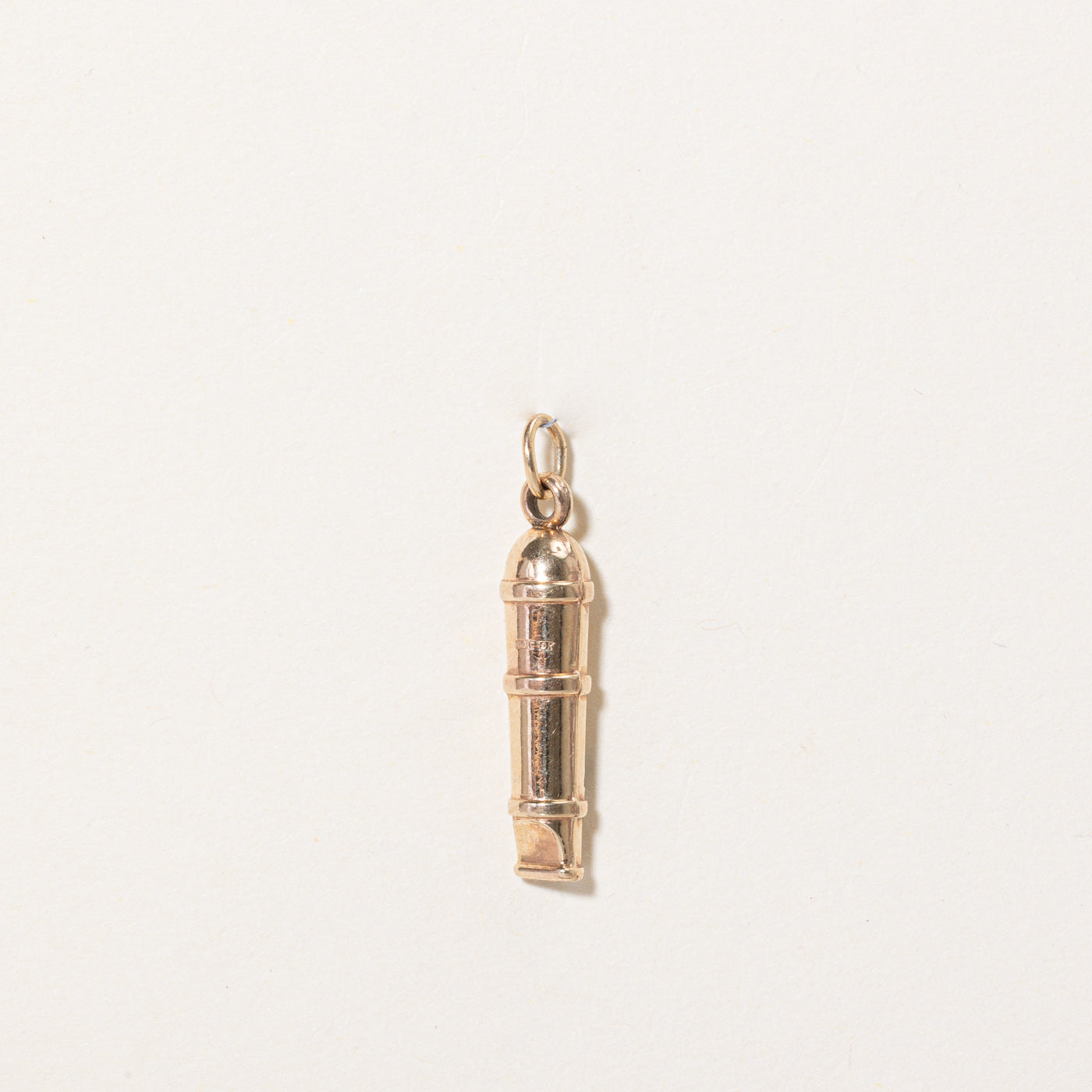 10k Yellow Gold Whistle Charm