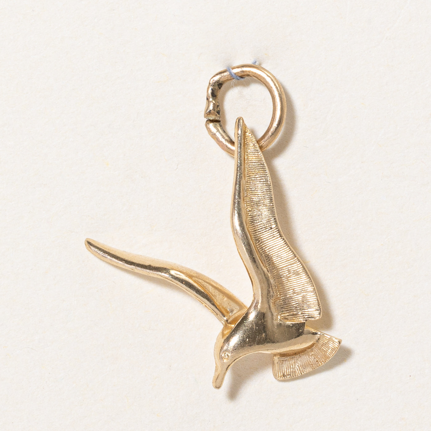 14k Yellow Gold Bird Charm