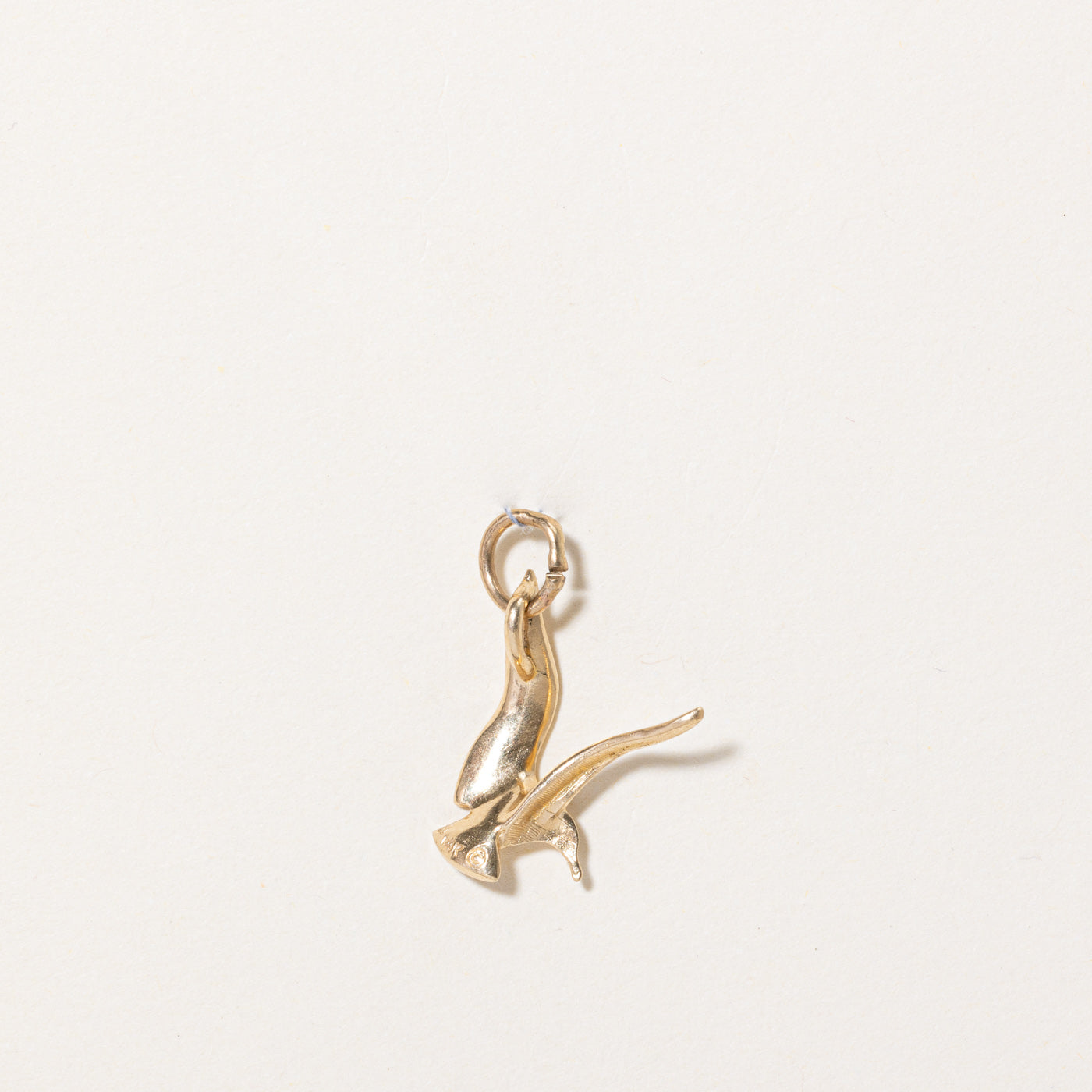 14k Yellow Gold Bird Charm