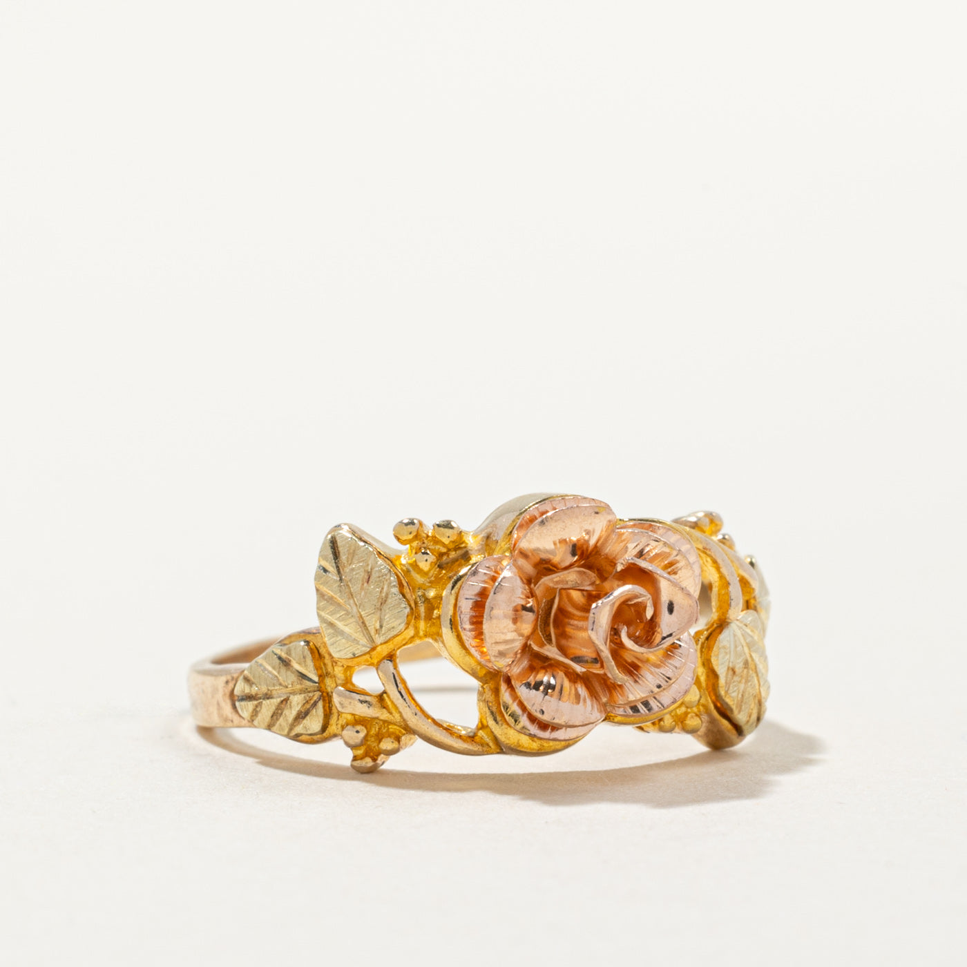 10k Two Tone Gold Rose Ring | SZ 7 |