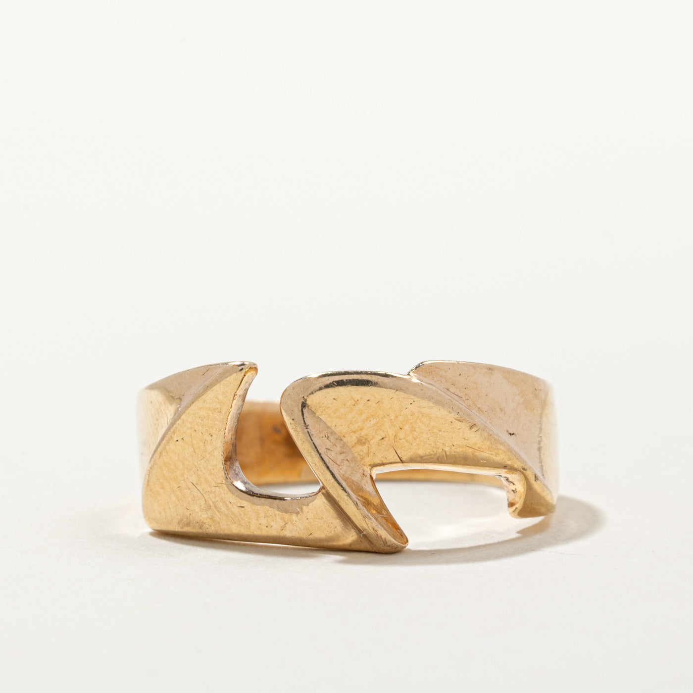10k Yellow Gold Abstract Ring | SZ 12.25 |
