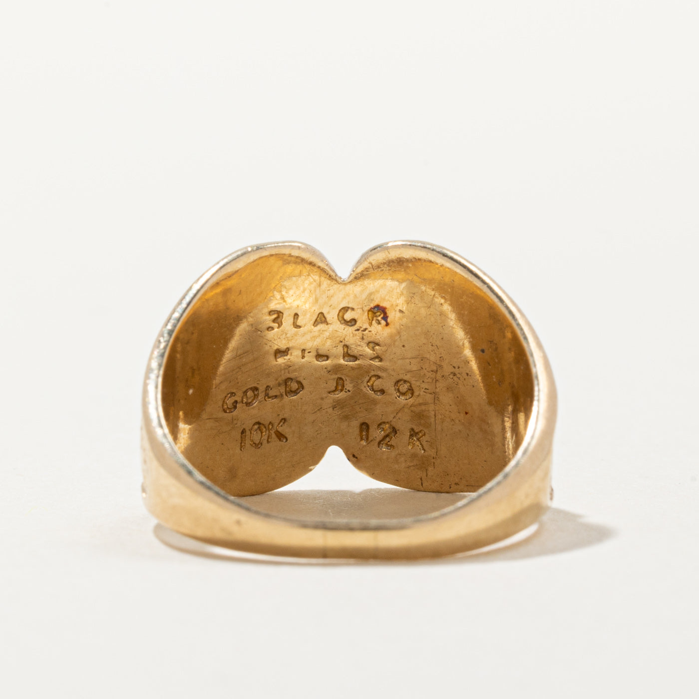Bague feuille d'or bicolore 10 carats « Black Hills Gold » | Taille 4 | 