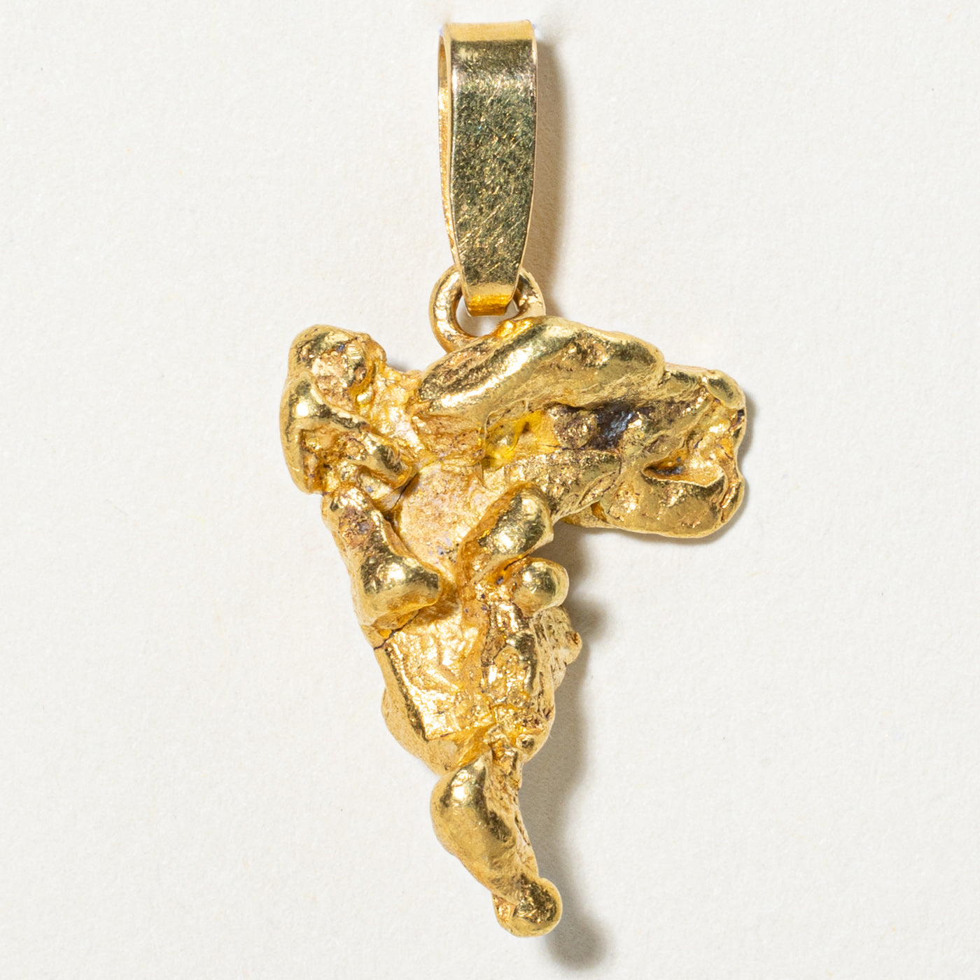 Pendentif pépite en or jaune 22 carats 