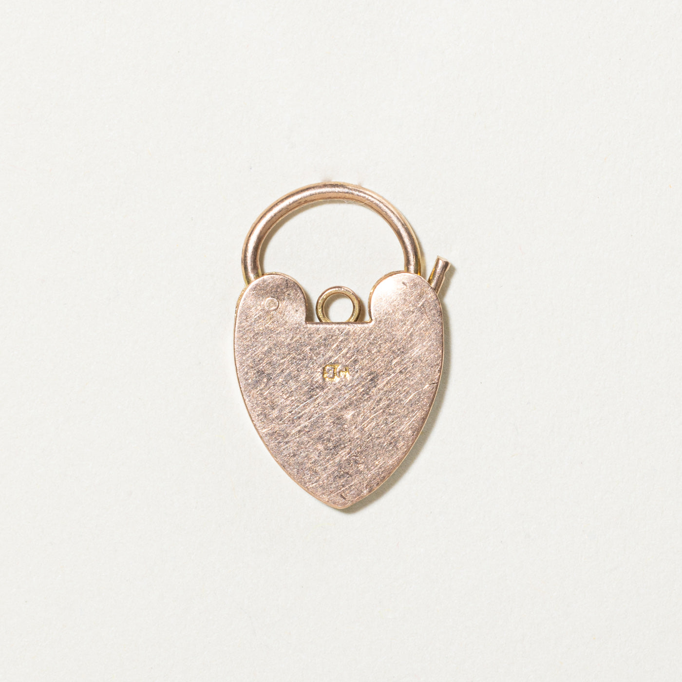 9k Rose Gold Heart Lock Pendant