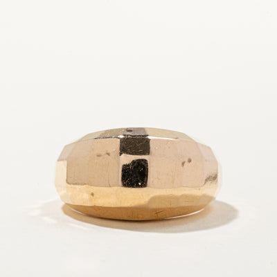 16k Yellow Gold Geometric Dome Ring | SZ 7.5 |