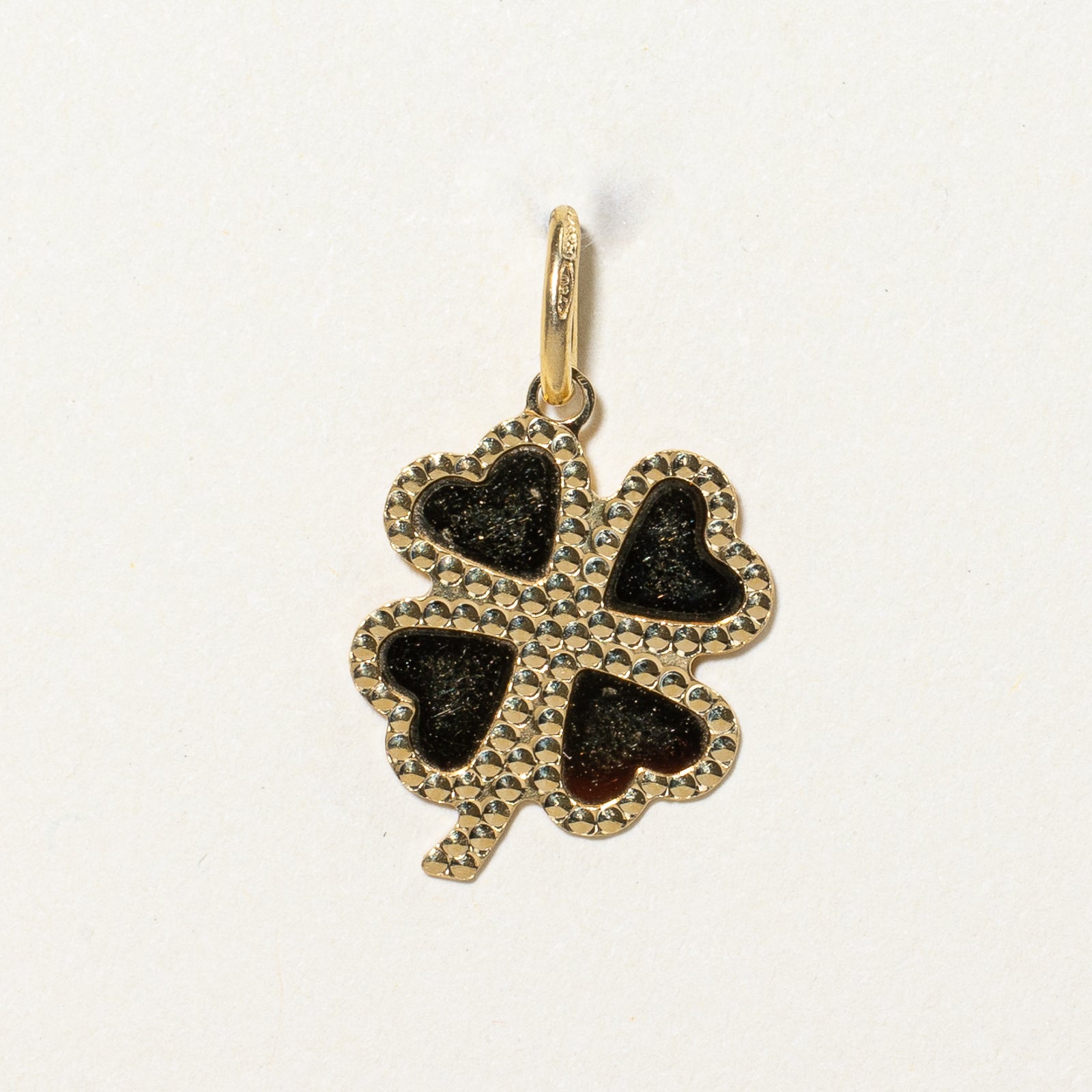 18k Yellow Gold Clover Charm |