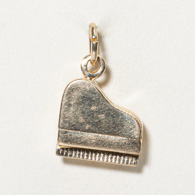 10k Yellow Gold Piano Charm |