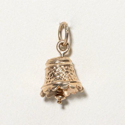 10k Yellow Gold Bell Charm |
