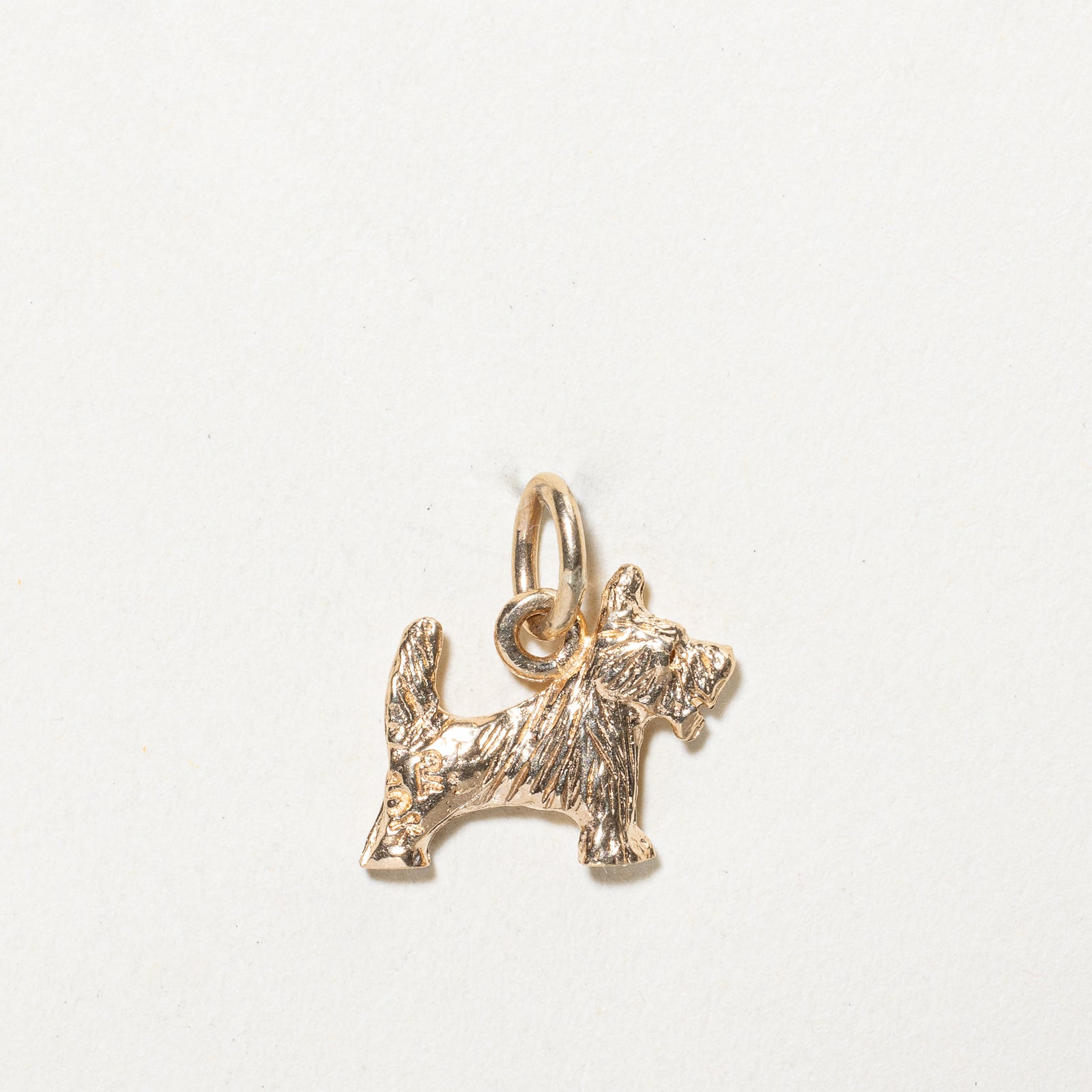 Breloque chien terrier en or jaune 10 carats | 
