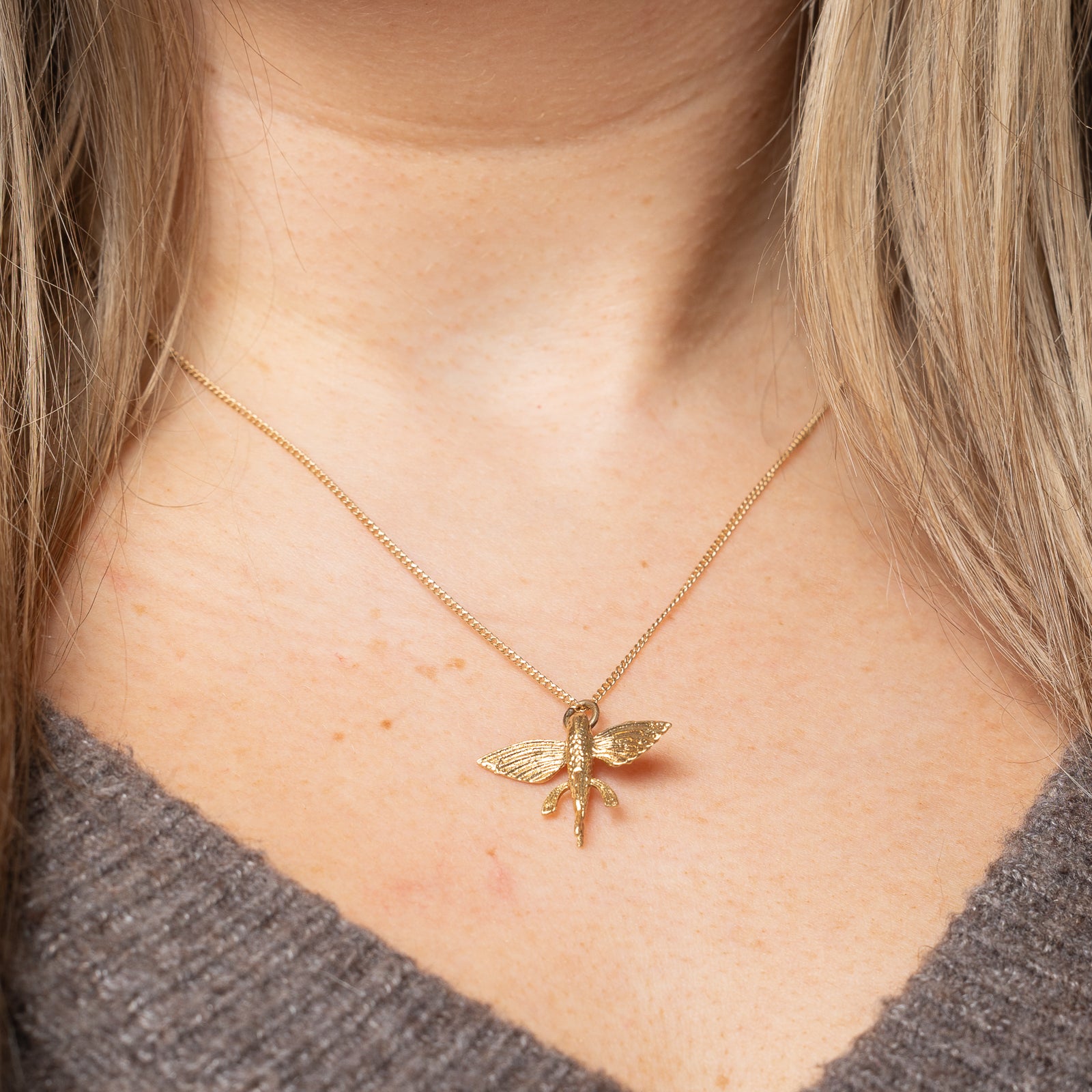 14k Yellow Gold Flying Fish |