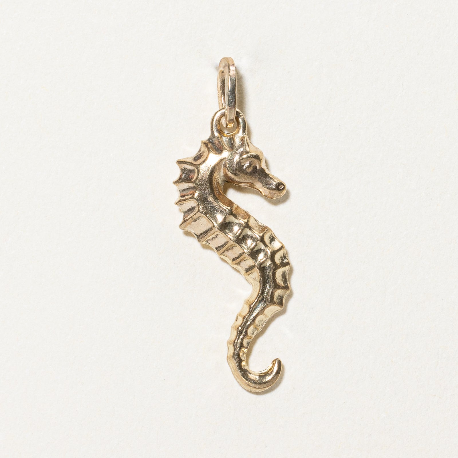 Breloque hippocampe en or jaune 8 carats | 
