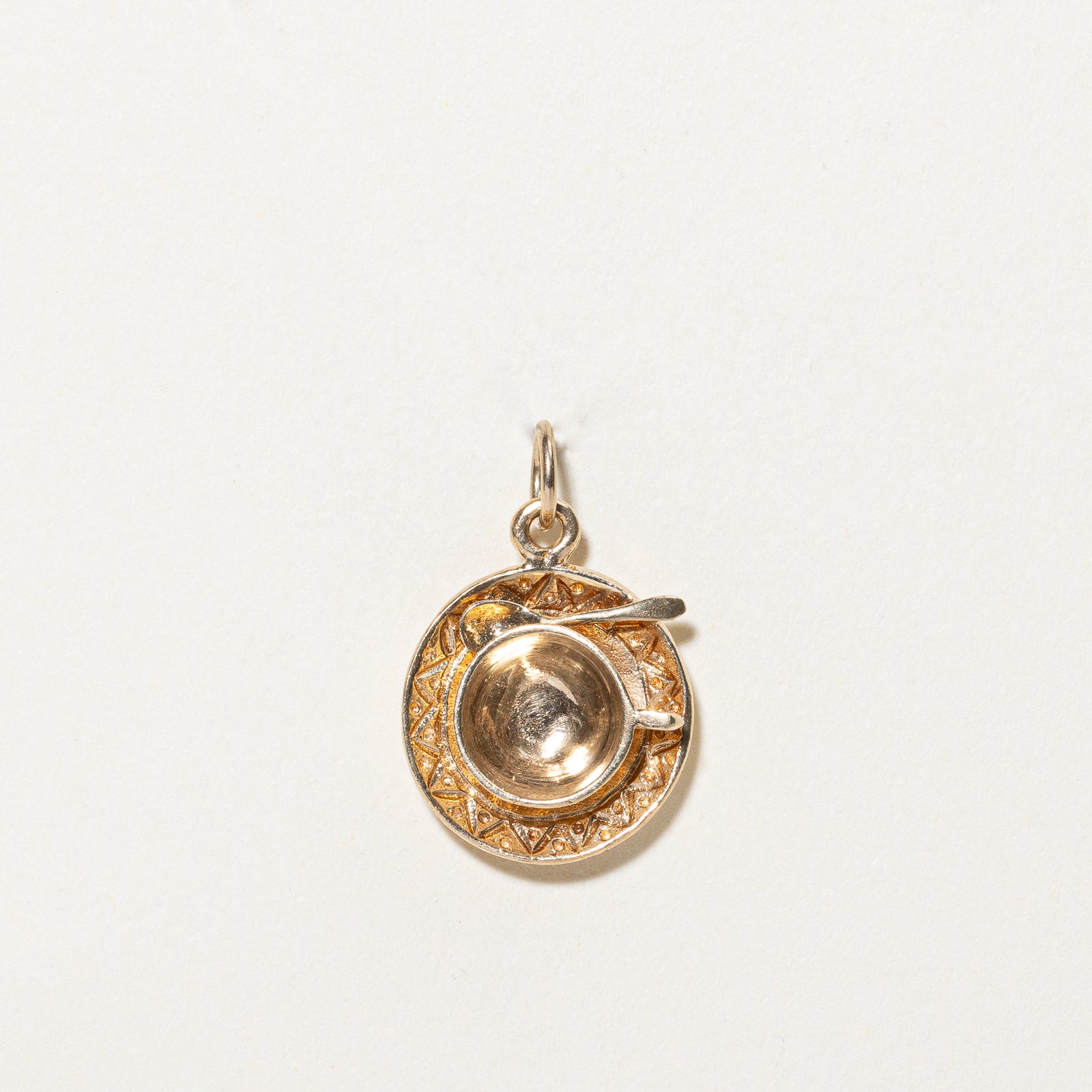 10k Yellow Gold Tea & Saucer Charm |