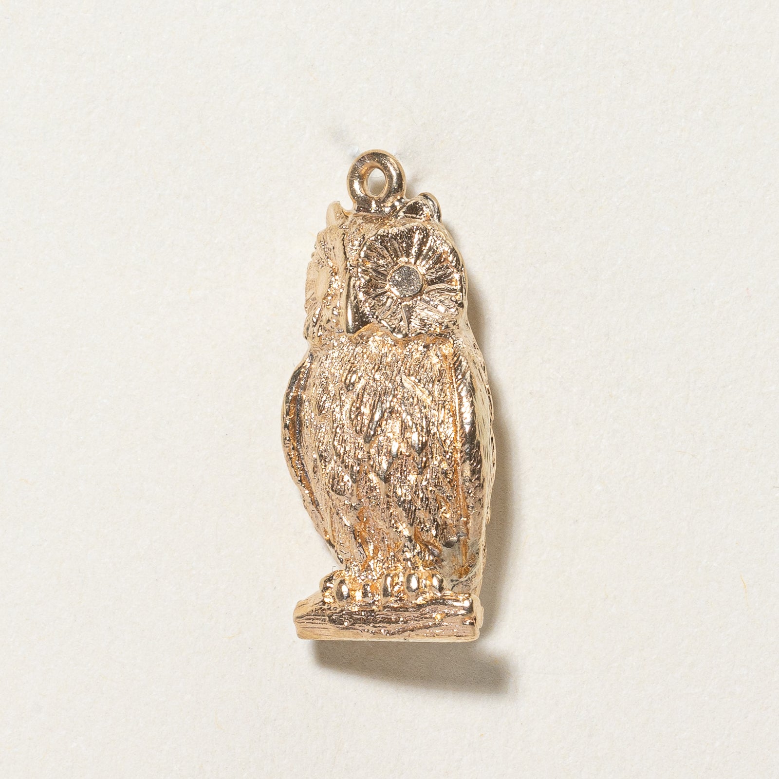 10k Yellow Gold Owl Charm |