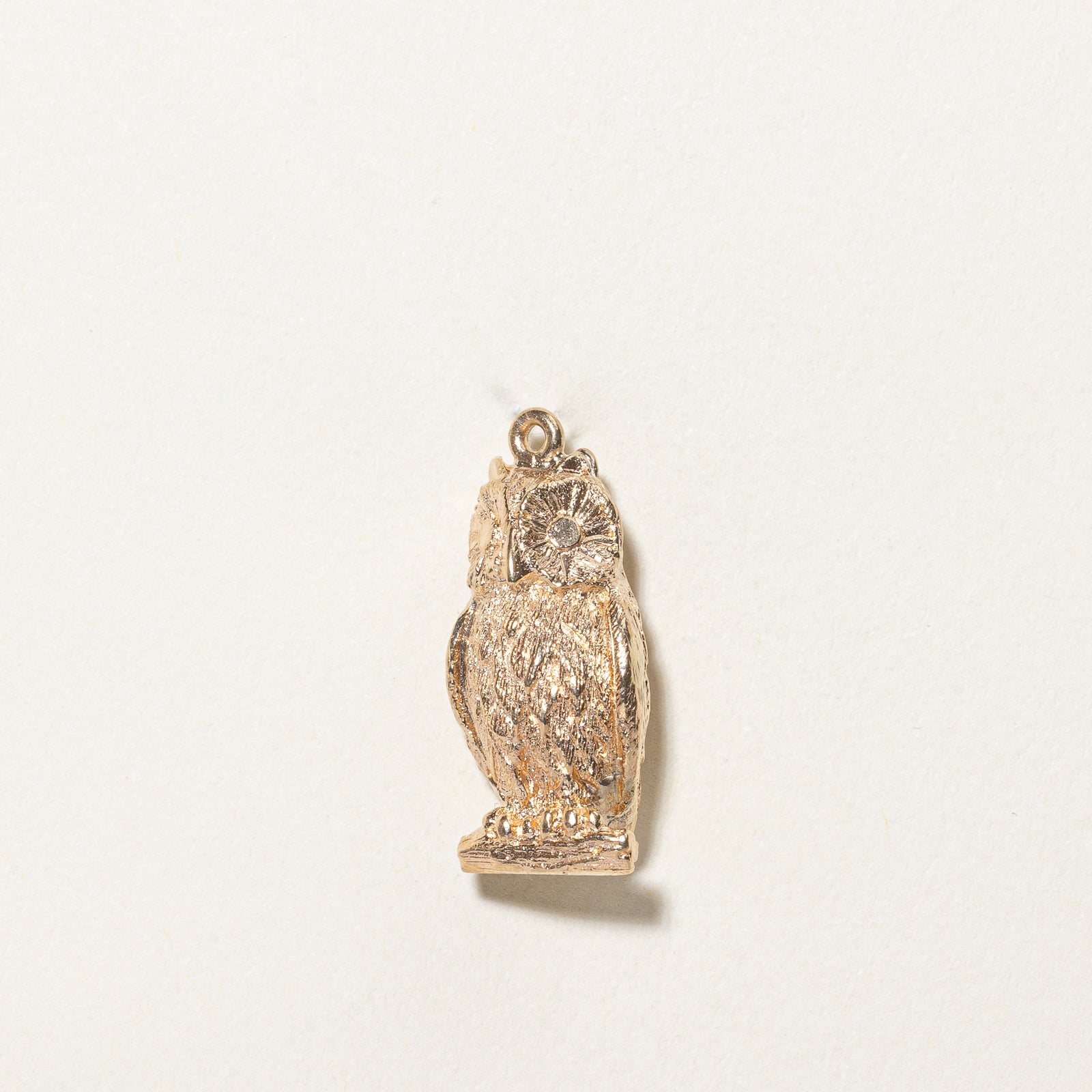 10k Yellow Gold Owl Charm |