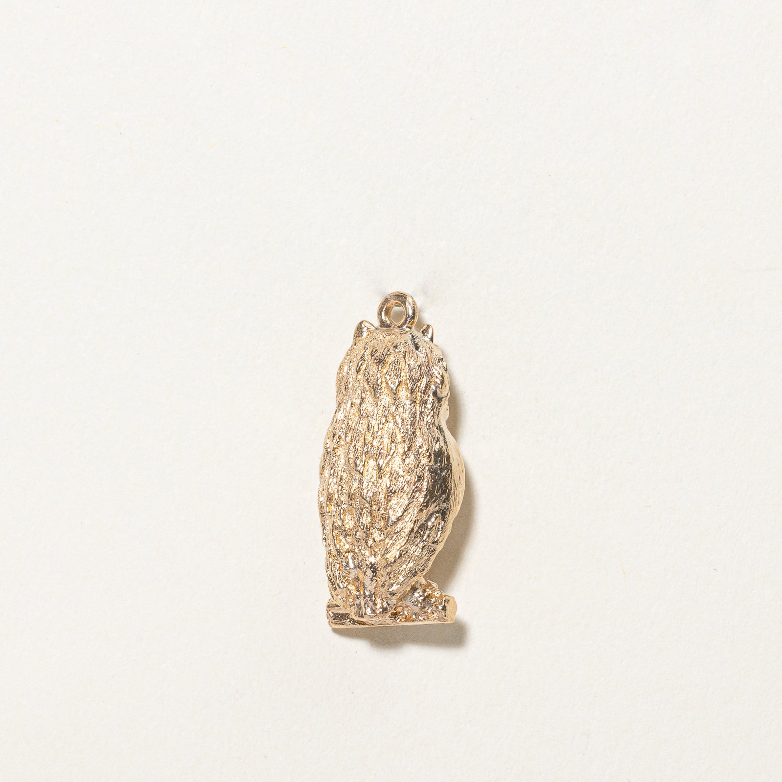 10k Yellow Gold Owl Charm |