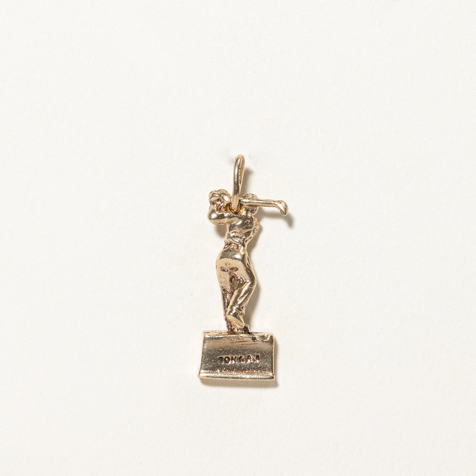 10k Yellow Gold Golfer Charm |