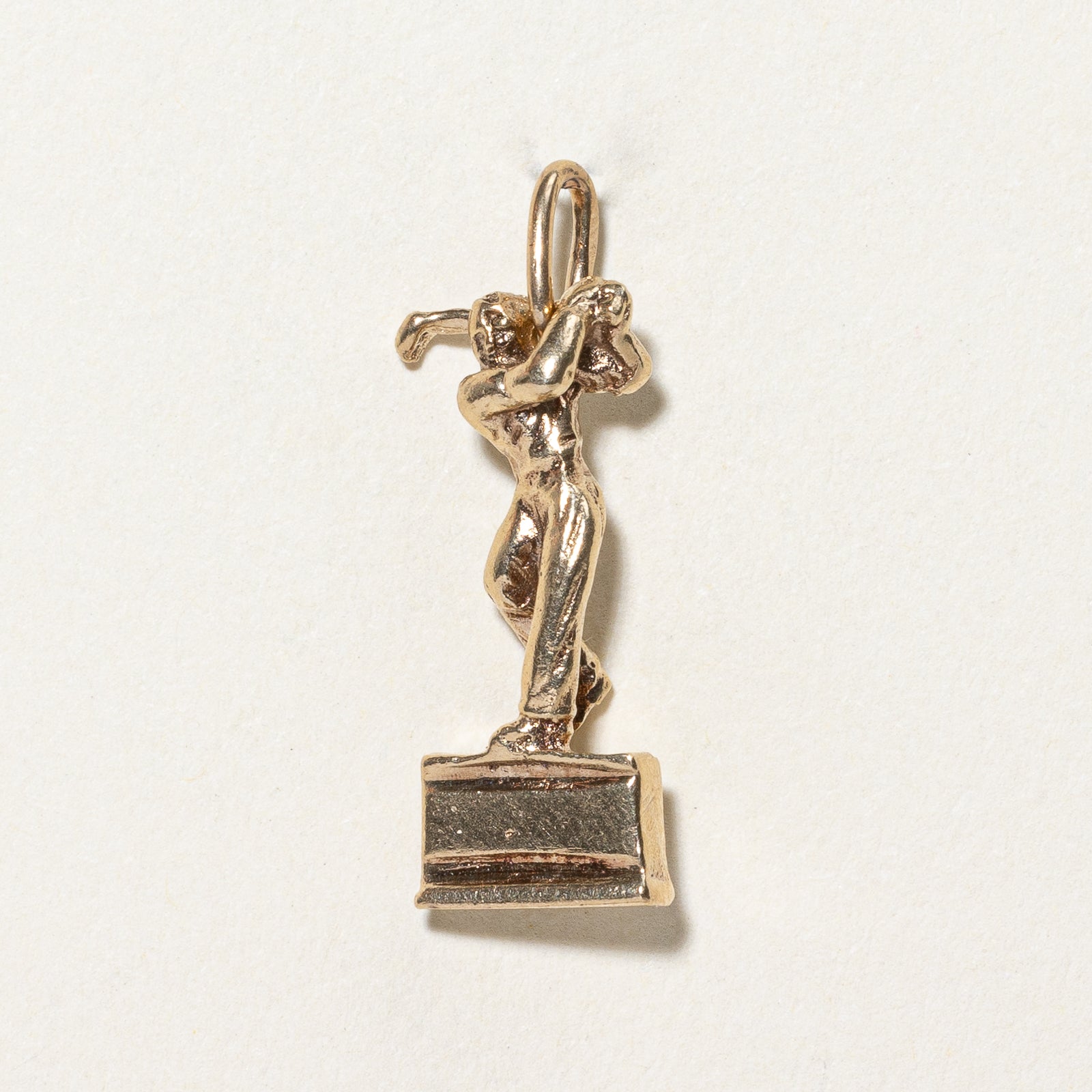 10k Yellow Gold Golfer Charm |