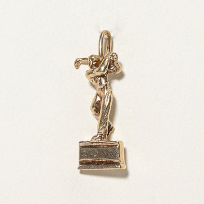 10k Yellow Gold Golfer Charm |
