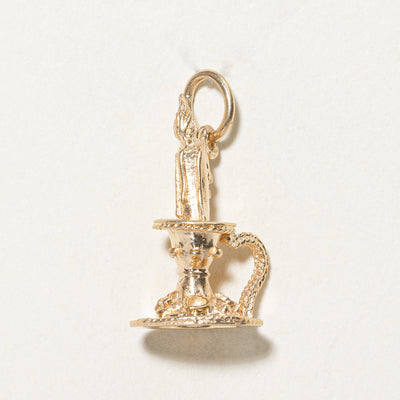 10k Yellow Gold Candlestick Charm |