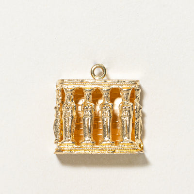 18k Yellow Gold Caryatids of Erechtheion Charm |