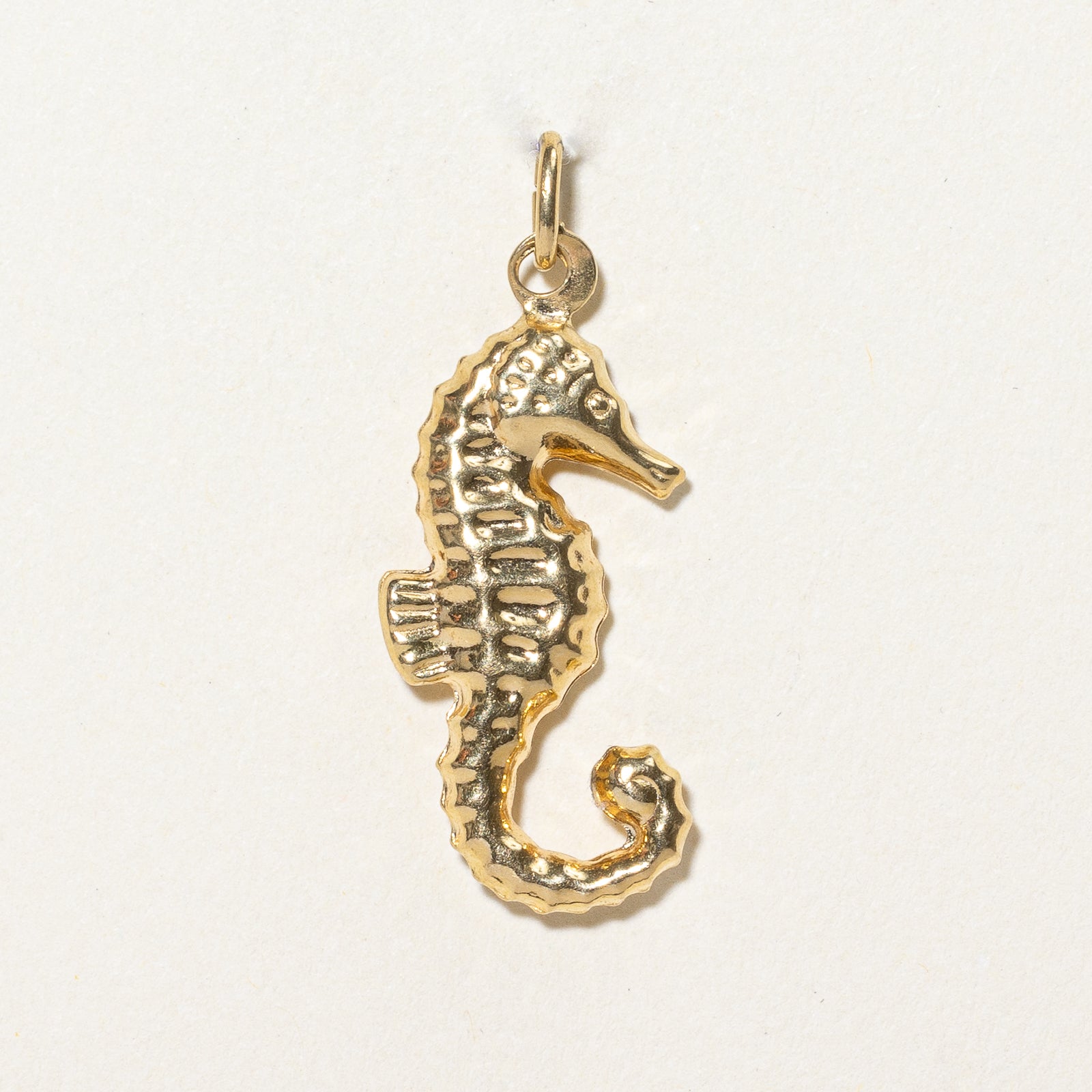 18k Yellow Gold Seahorse Charm |