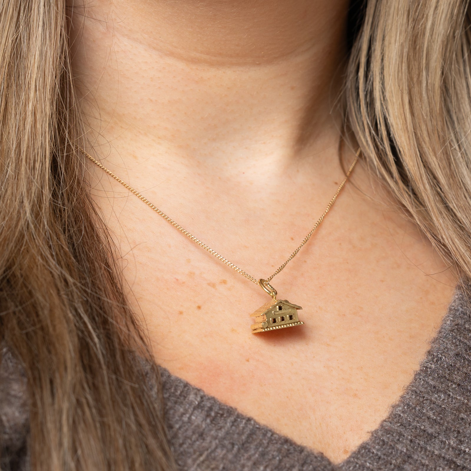 Breloque Maison en Or Jaune 14 carats | 