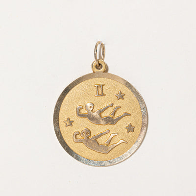 14k Yellow Gold Pisces Pendant
