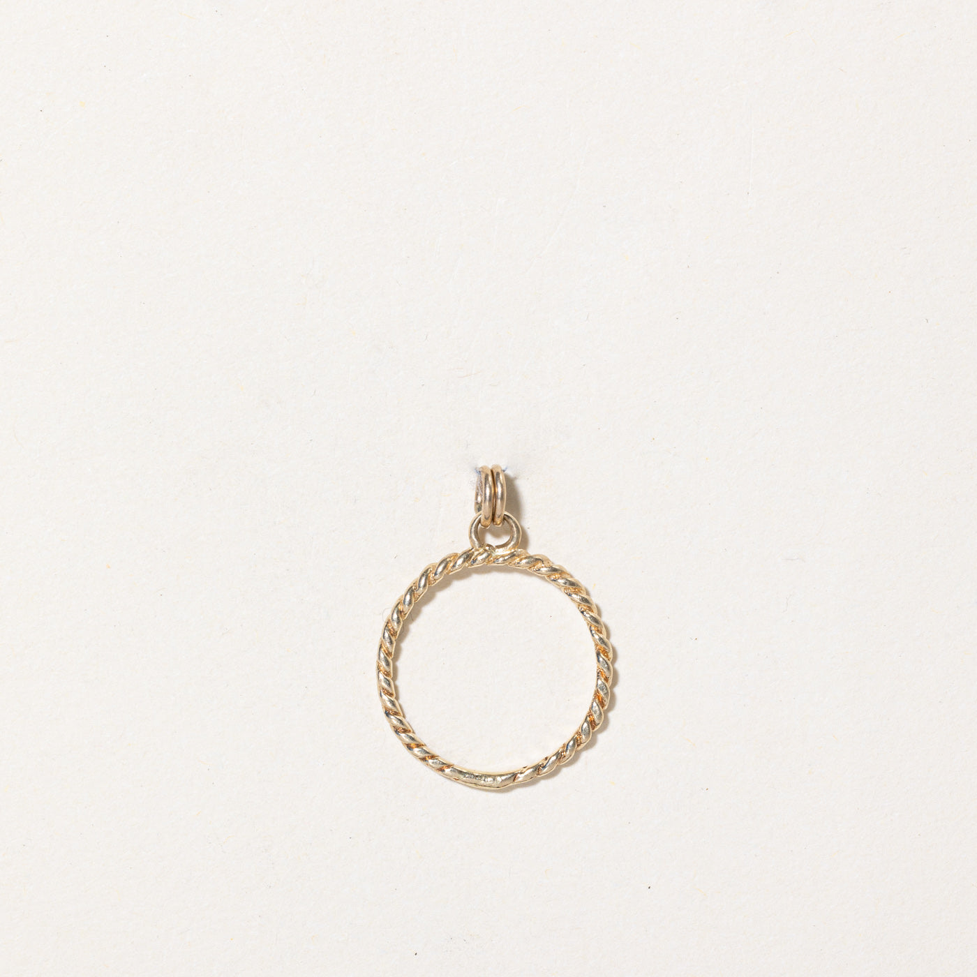 Bague breloque en or jaune 14 carats 