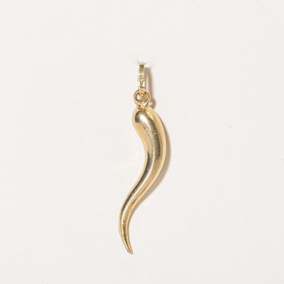 18k Yellow Gold Cornicello Pendant