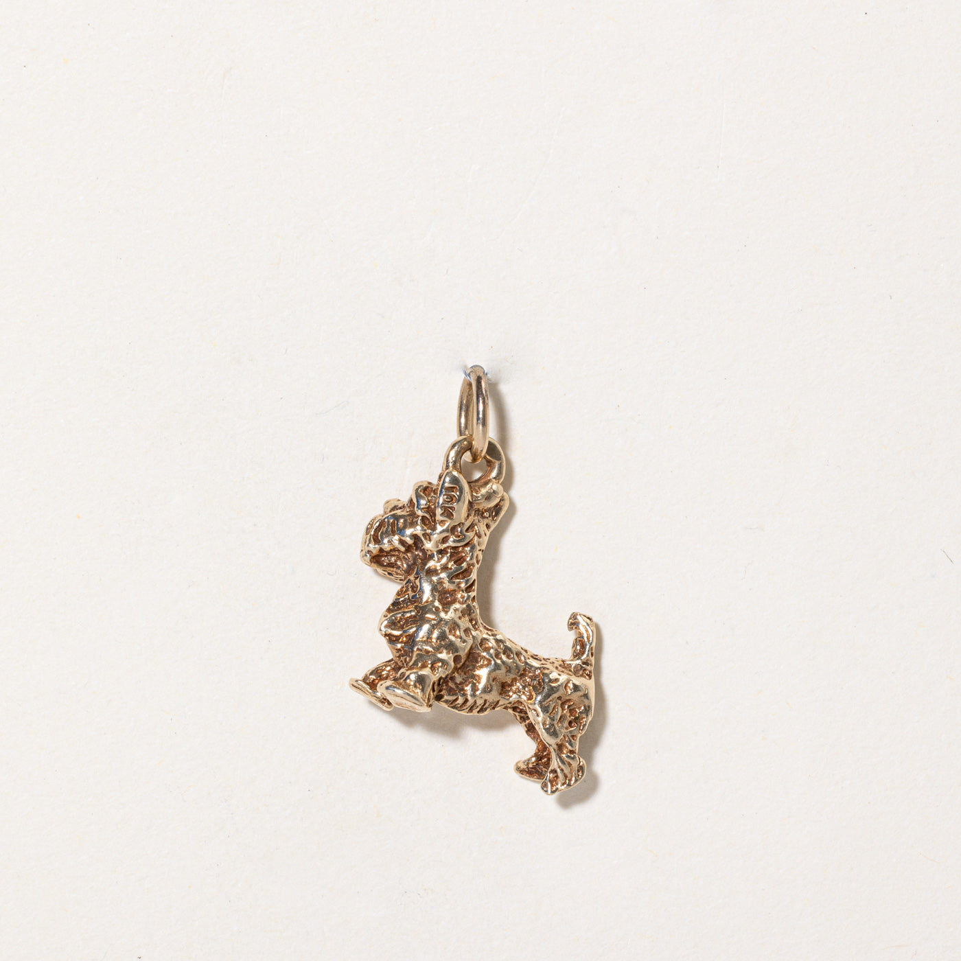 10k Yellow Gold Scottish Terrier Charm