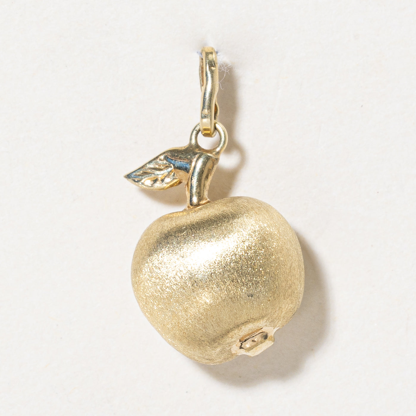 14k Yellow Gold Apple Charm