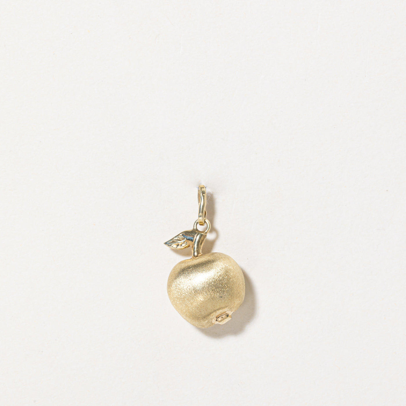 14k Yellow Gold Apple Charm