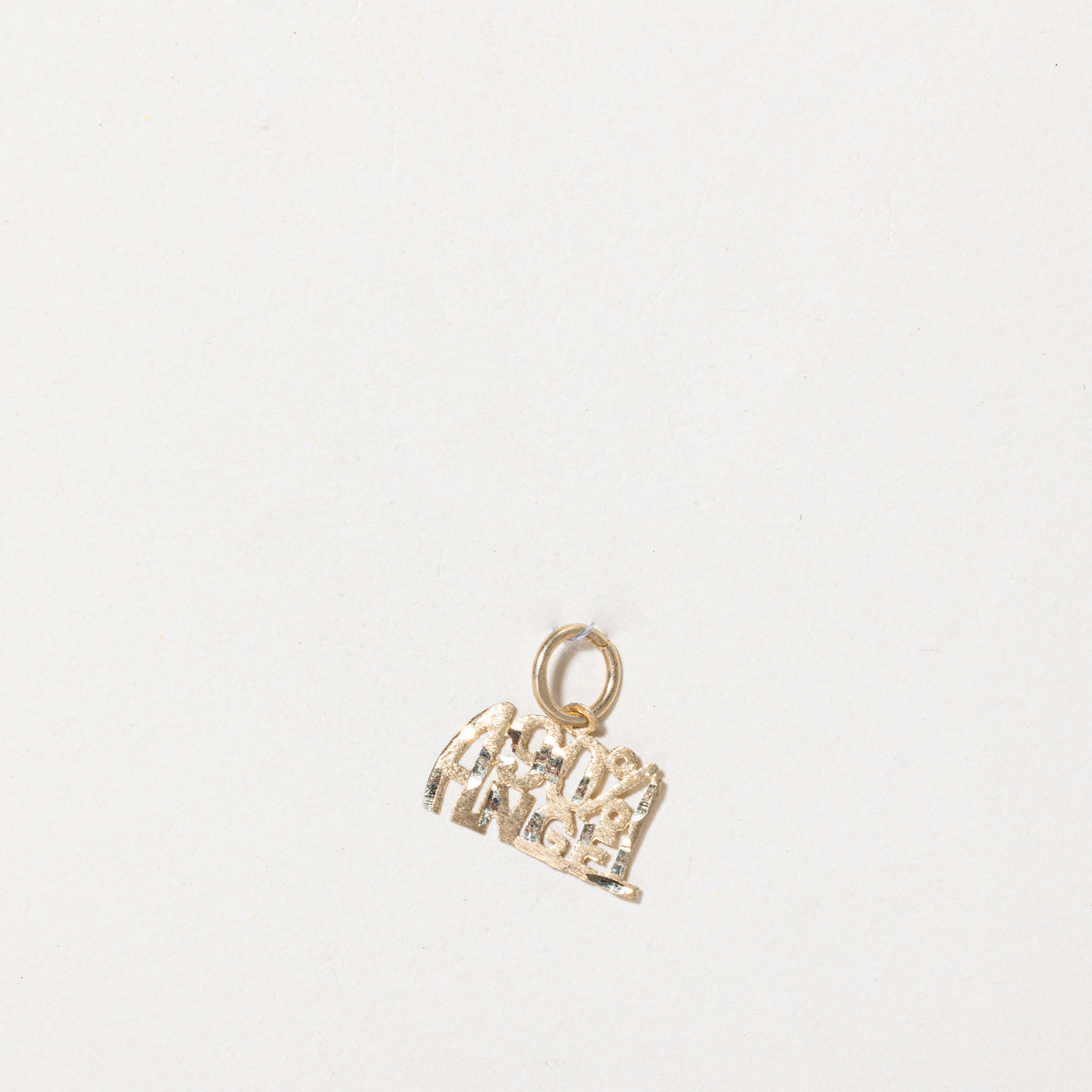 10k Yellow Gold '90% Angel' Charm