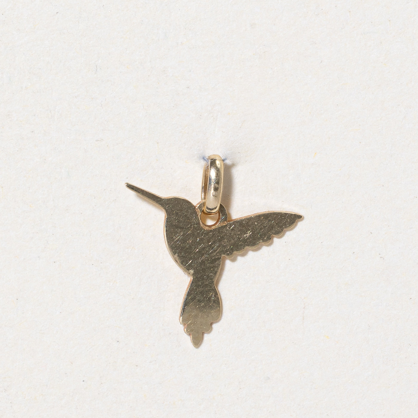 10k Yellow Gold Hummingbird Charm