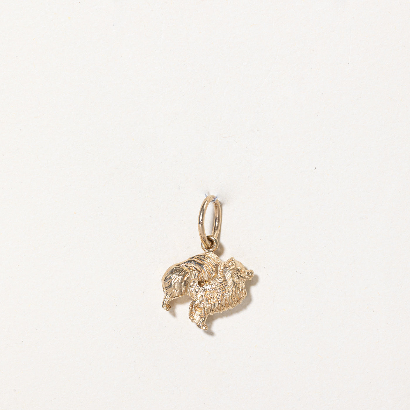 10k Yellow Gold Pomeranian Dog Charm