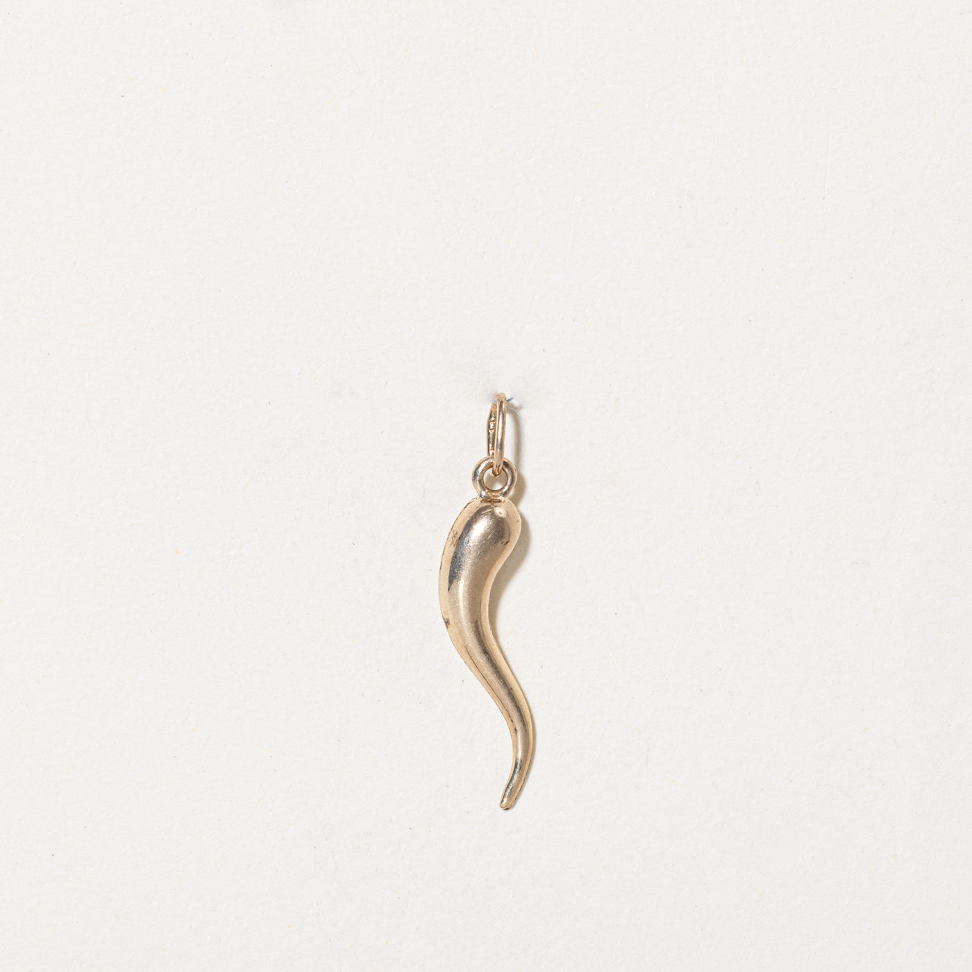 10k Yellow Gold Cornicello Charm