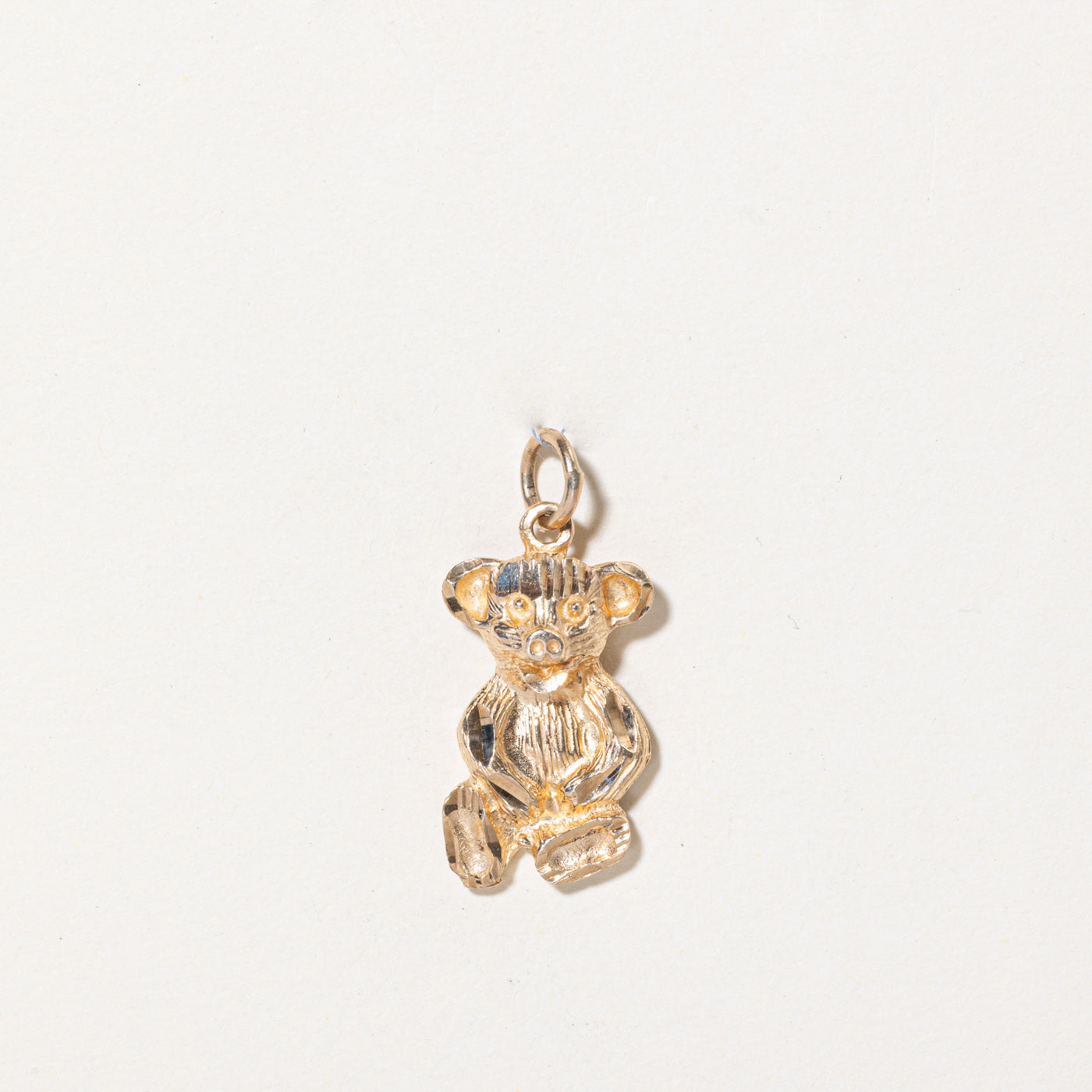 10k Yellow Gold Teddy Bear Charm