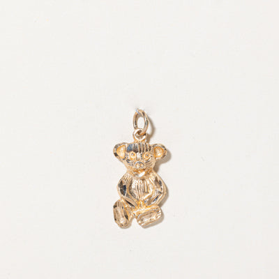 10k Yellow Gold Teddy Bear Charm