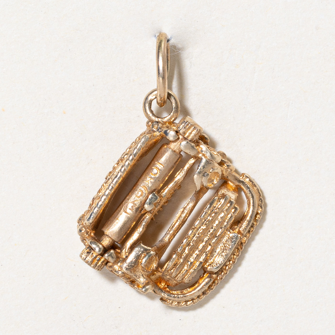 10k Yellow Gold Vintage Typewriter Charm