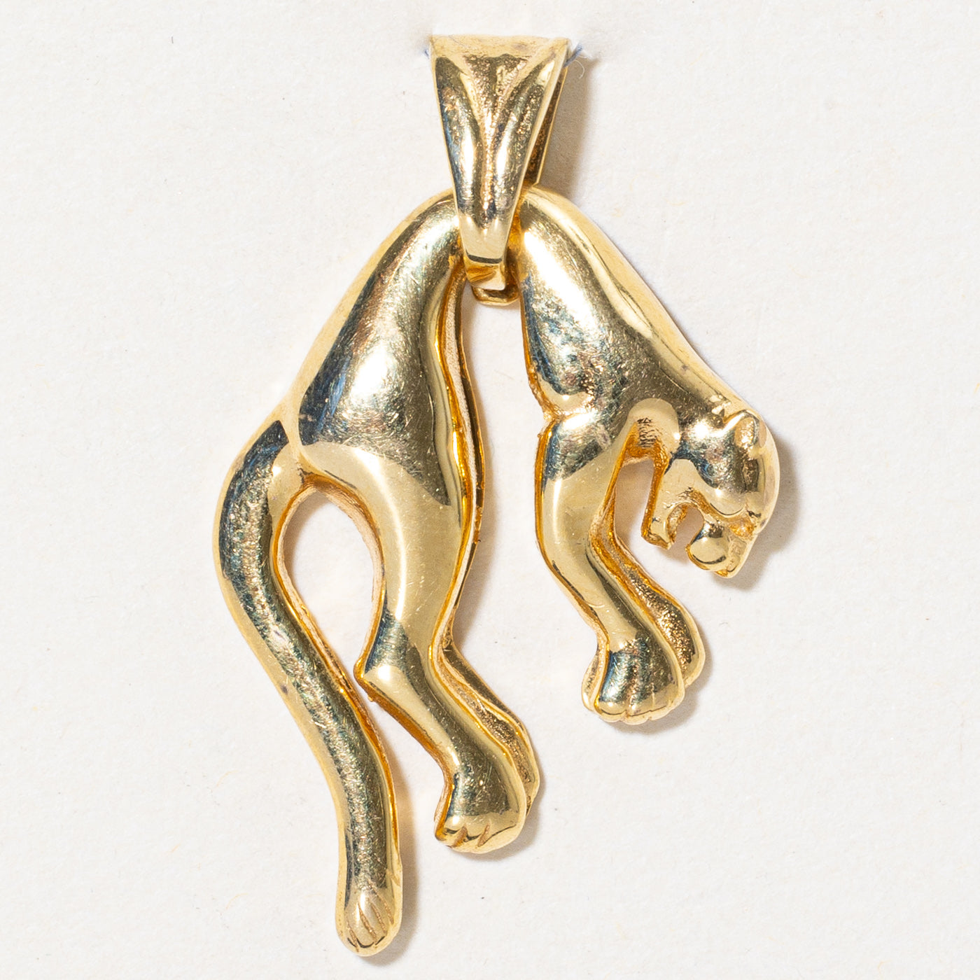 18k Yellow Gold Jaguar Pendant