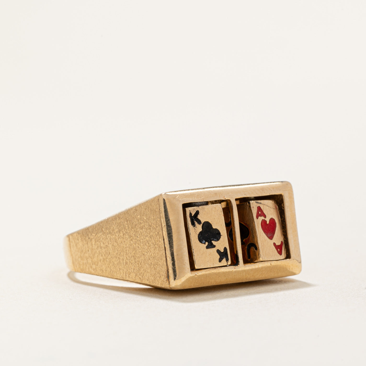 14k Yellow Gold Card Game Ring | SZ 11.75 |