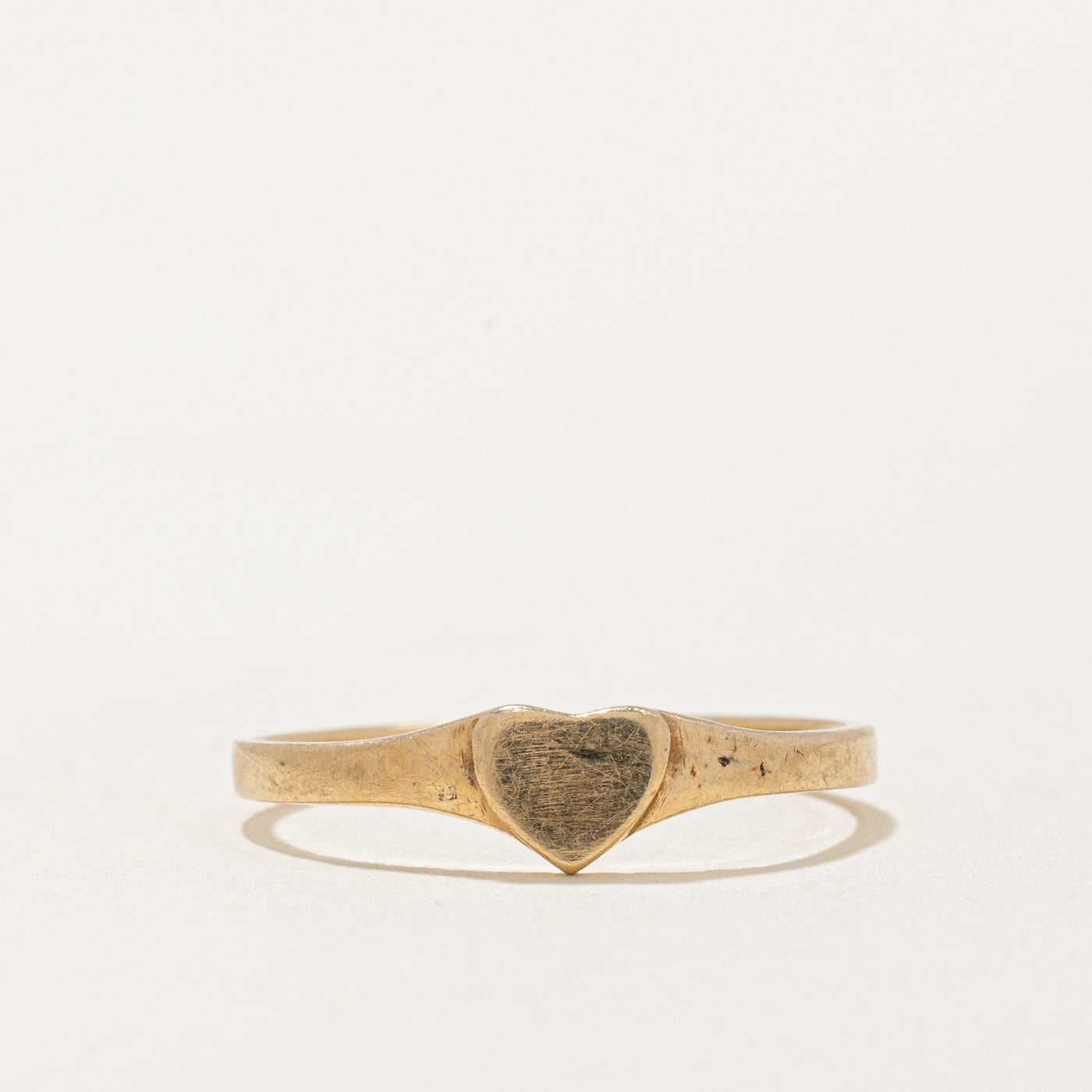 10k Yellow Gold Heart Ring | SZ 4 |