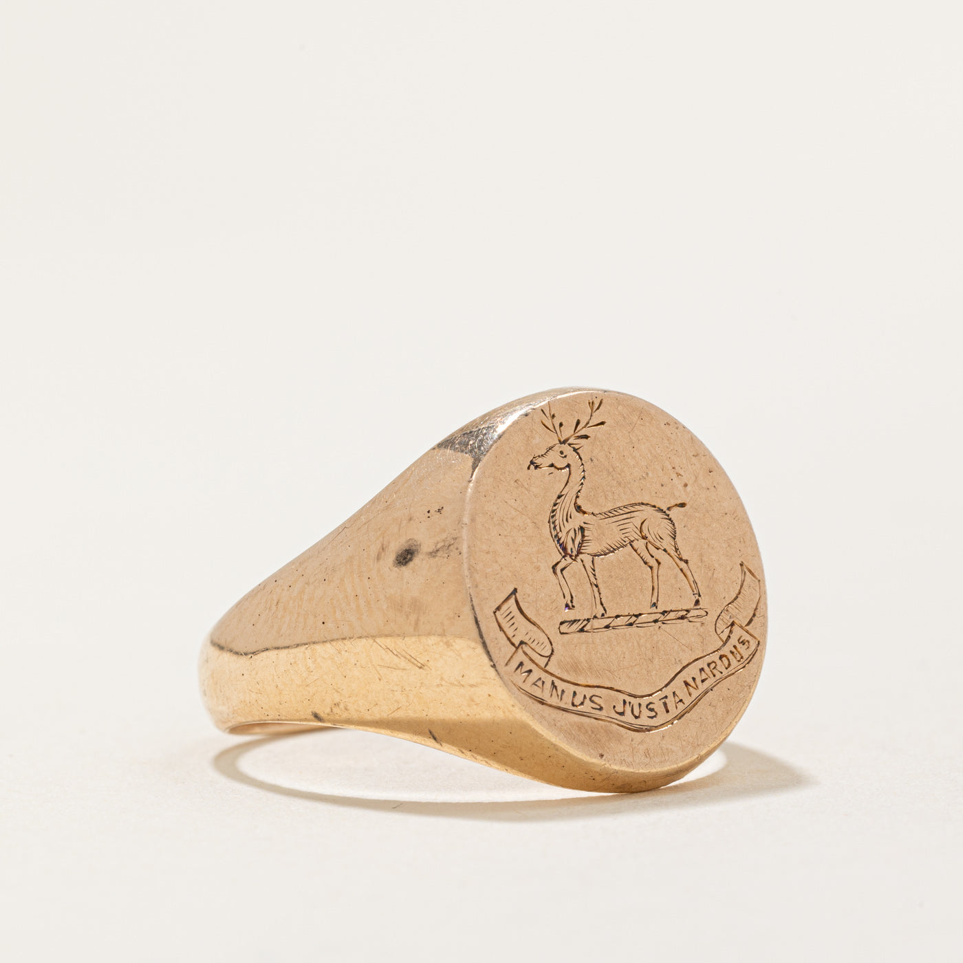10k Yellow Gold Deer Ring | SZ 10.5 |