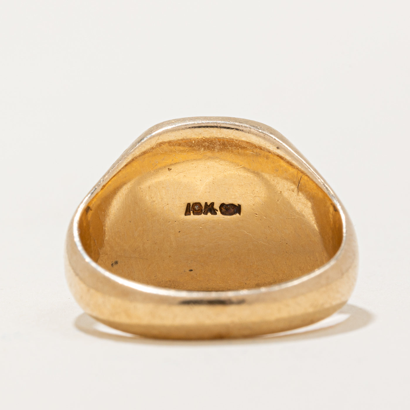 10k Yellow Gold 'R' Signet Ring | SZ 6 |