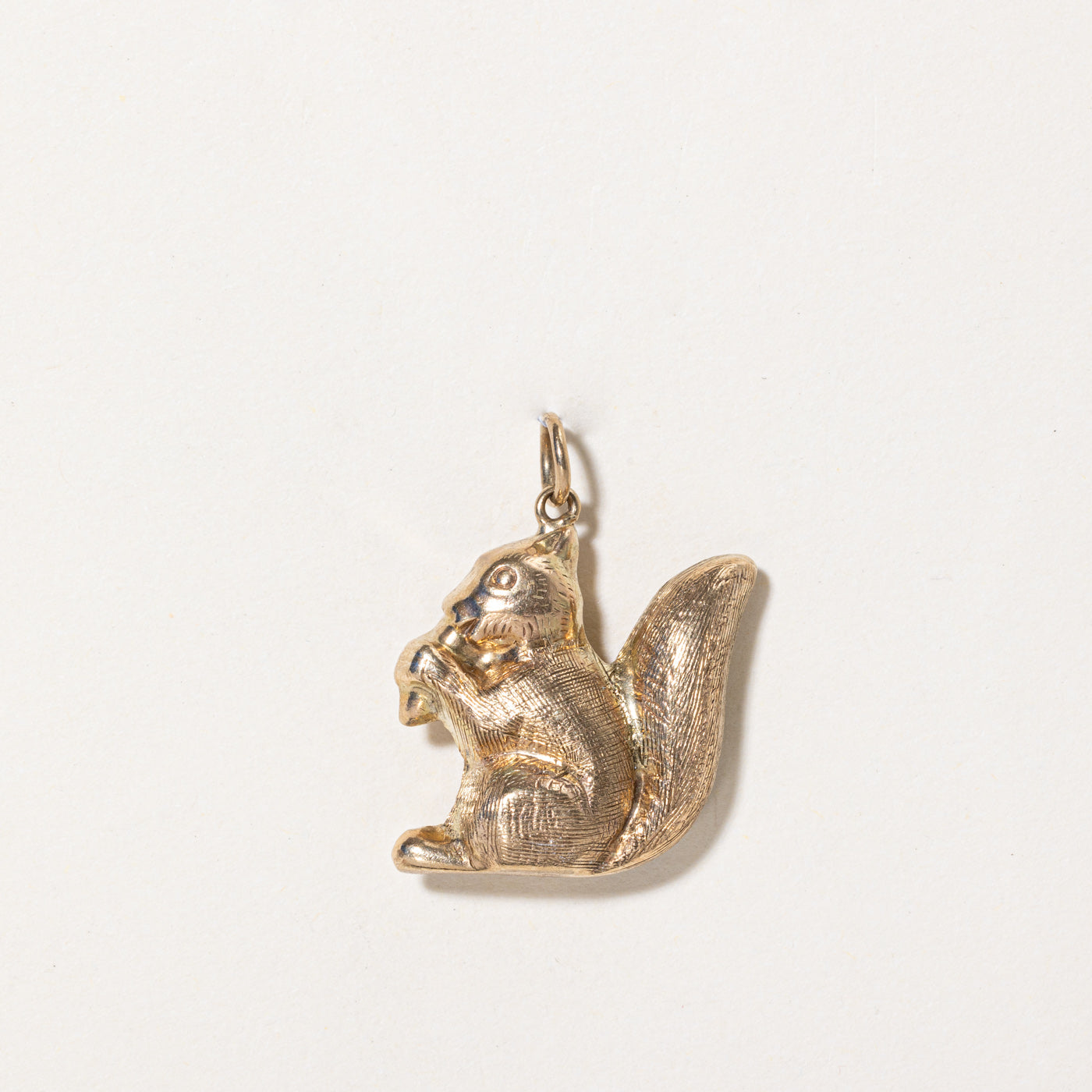 10k Yellow Gold Squirrel Charm